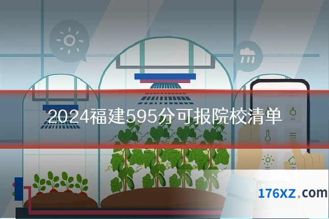 2024福建595分可报院校清单