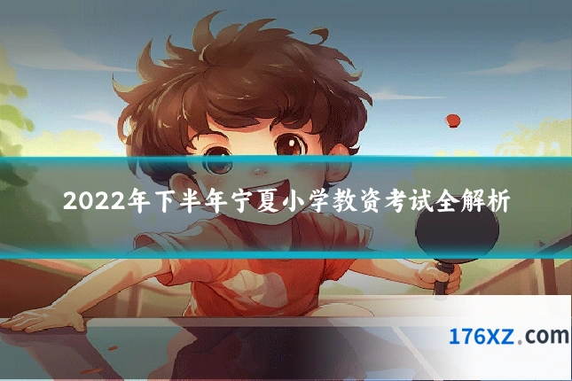 2022年下半年宁夏小学教资考试全解析
