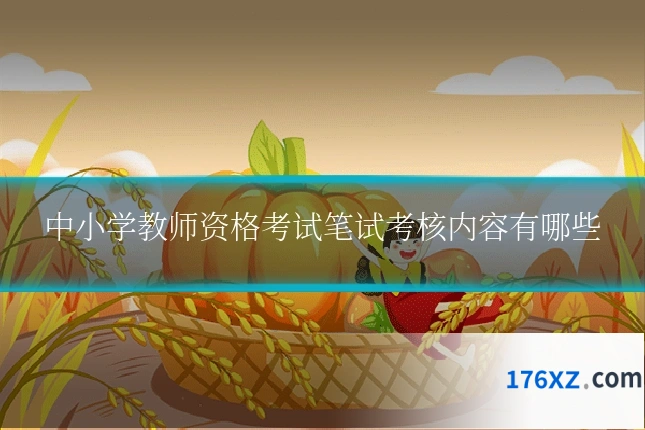 中小学教师资格考试笔试考核内容有哪些