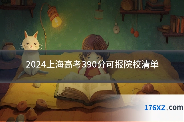 2024上海高考390分可报院校清单