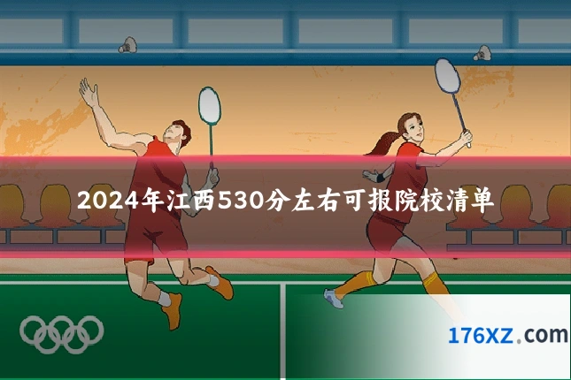 2024年江西530分左右可报院校清单