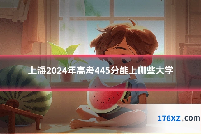 上海2024年高考445分能上哪些大学