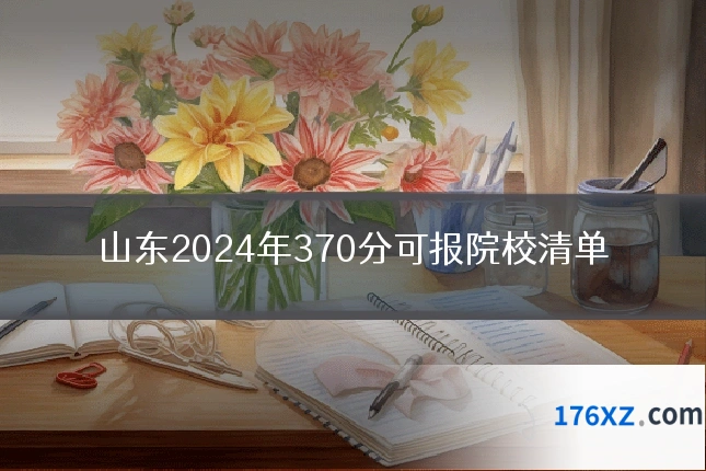 山东2024年370分可报院校清单