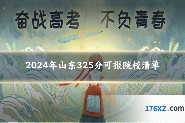 2024年山东325分可报院校清单