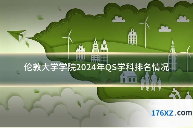 伦敦大学学院2024年QS学科排名情况