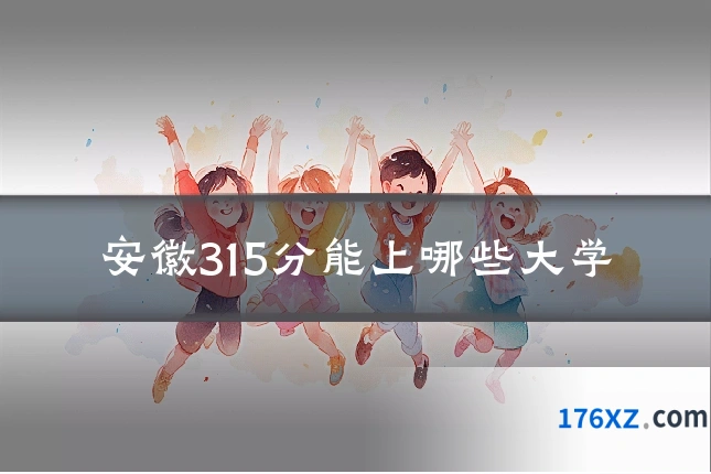 安徽315分能上哪些大学