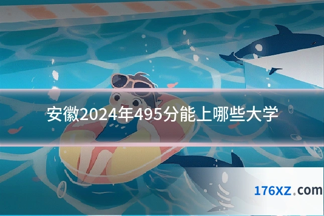 安徽2024年495分能上哪些大学