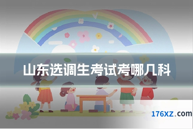 山东选调生考试考哪几科