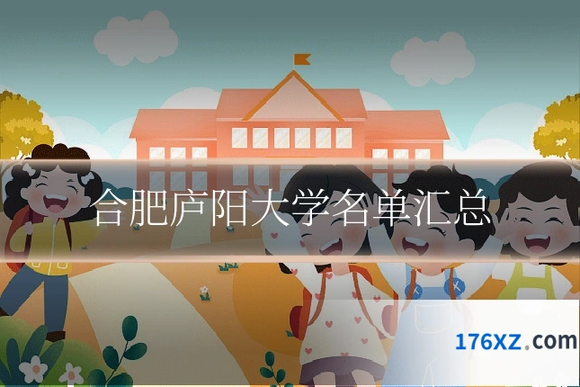 合肥庐阳大学名单汇总