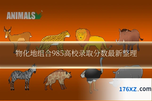 物化地组合985高校录取分数最新整理