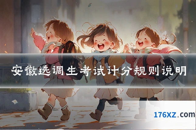 安徽选调生考试计分规则说明