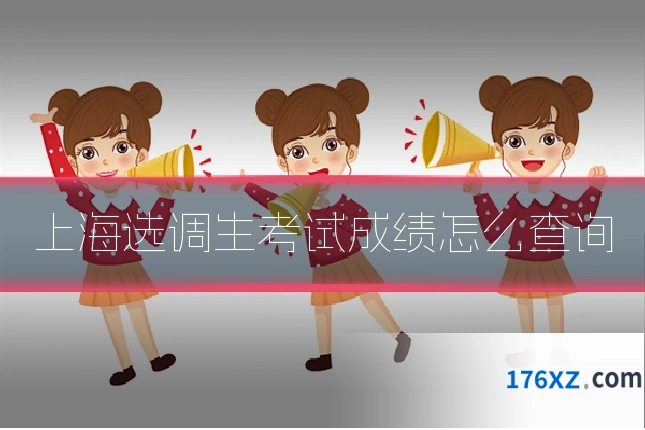 上海选调生考试成绩怎么查询