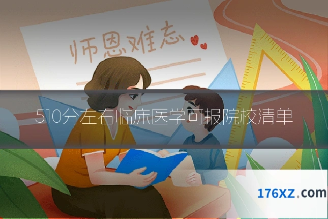 510分左右临床医学可报院校清单