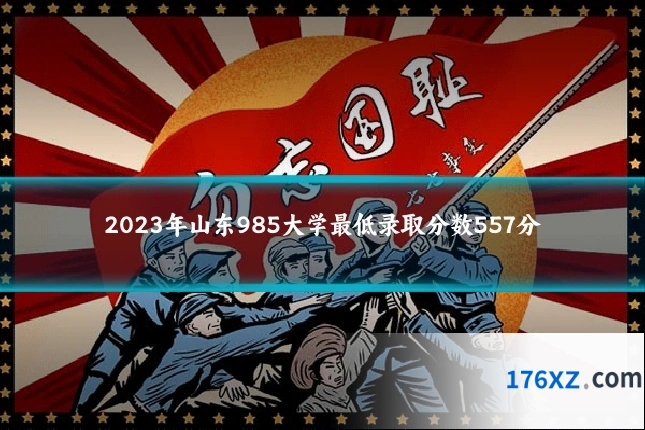 2023年山东985大学最低录取分数557分