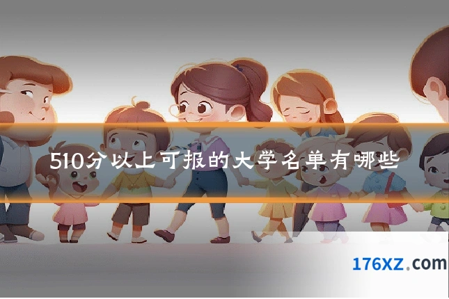 510分以上可报的大学名单有哪些