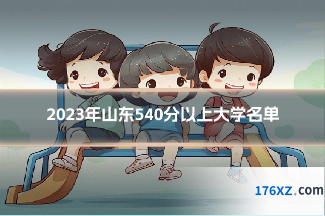 2023年山东540分以上大学名单