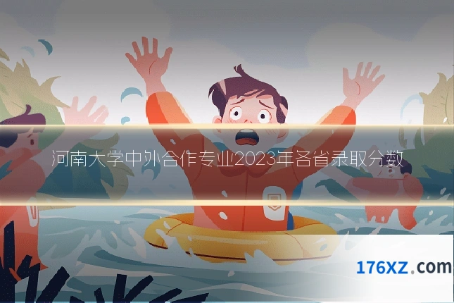 河南大学中外合作专业2023年各省录取分数