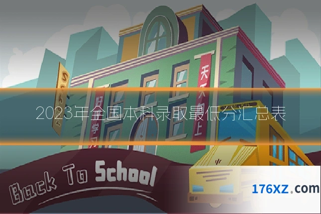 2023年全国本科录取最低分汇总表