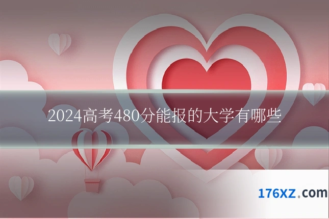 2024高考480分能报的大学有哪些