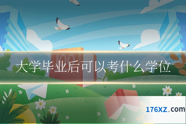 大学毕业后可以考什么学位
