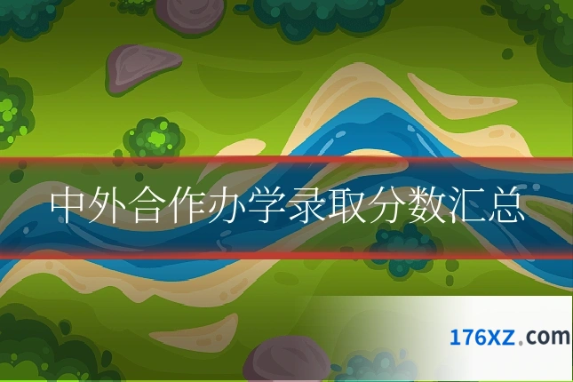 中外合作办学录取分数汇总