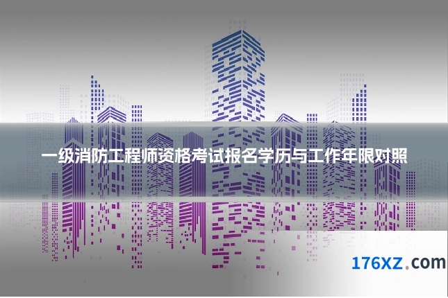 一级消防工程师资格考试报名学历与工作年限对照
