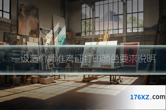 一级造价师准考证打印颜色要求说明