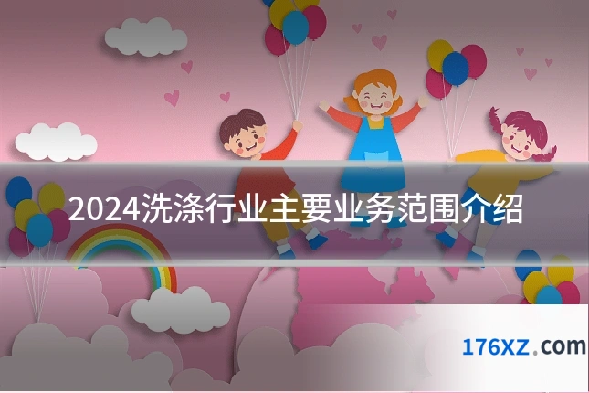 2024洗涤行业主要业务范围介绍