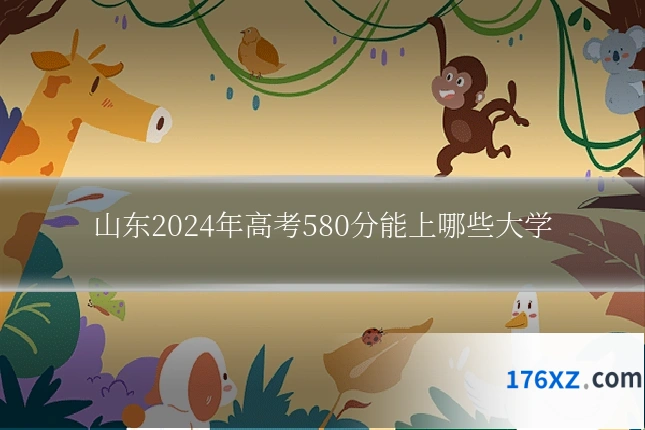 山东2024年高考580分能上哪些大学