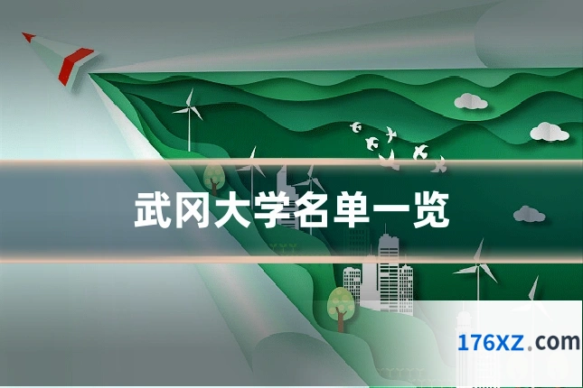 武冈大学名单一览