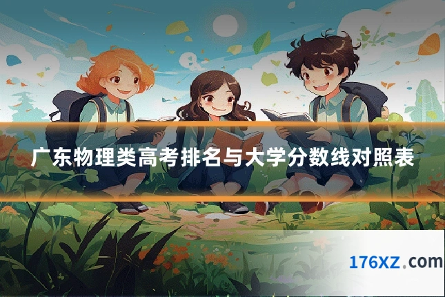 广东物理类高考排名与大学分数线对照表