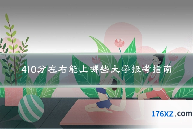 410分左右能上哪些大学报考指南