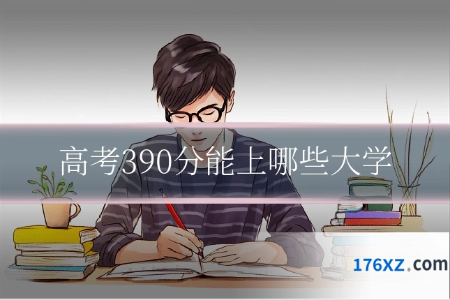 高考390分能上哪些大学