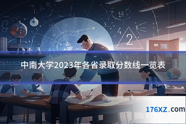 中南大学2023年各省录取分数线一览表