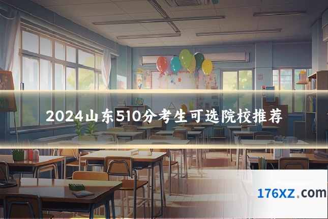 2024山东510分考生可选院校推荐