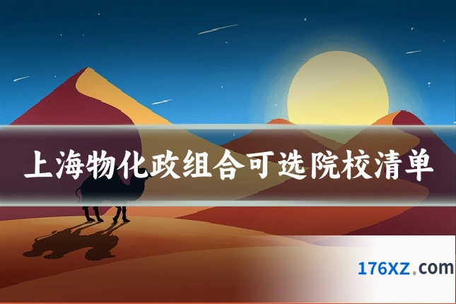 上海物化政组合可选院校清单