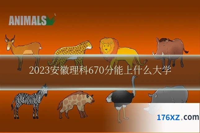 2023安徽理科670分能上什么大学