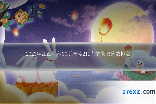 2023年江西理科30所末流211大学录取分数排名