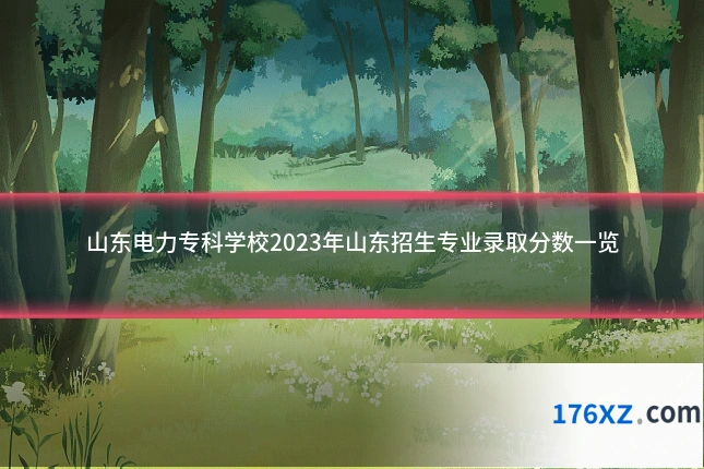 山东电力专科学校2023年山东招生专业录取分数一览