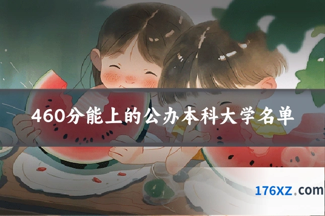 460分能上的公办本科大学名单