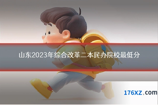 山东2023年综合改革二本民办院校最低分