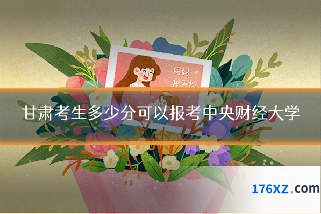 甘肃考生多少分可以报考中央财经大学