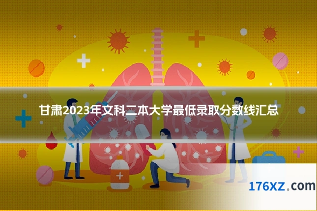 甘肃2023年文科二本大学最低录取分数线汇总