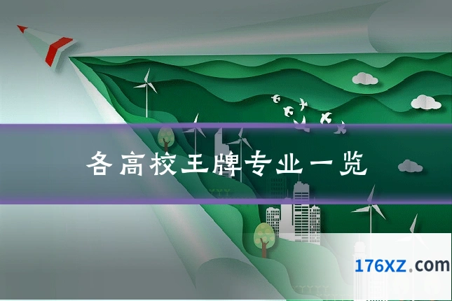 各高校王牌专业一览