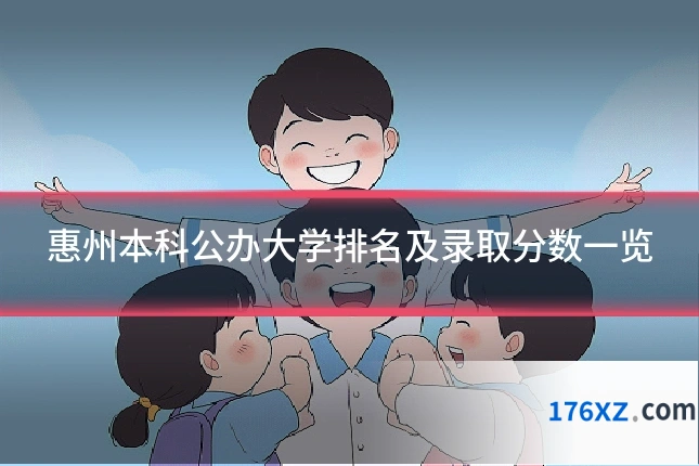 惠州本科公办大学排名及录取分数一览