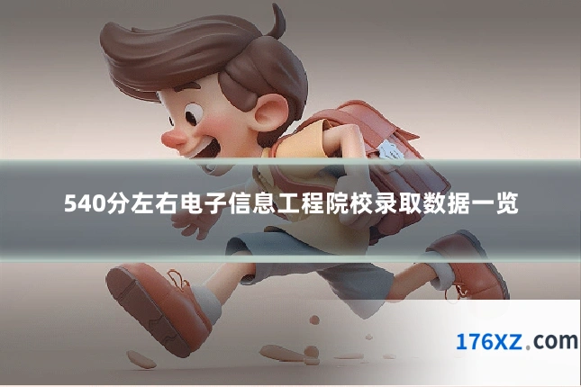 540分左右电子信息工程院校录取数据一览