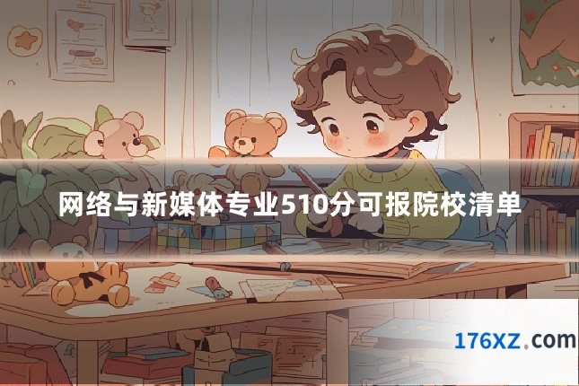 网络与新媒体专业510分可报院校清单