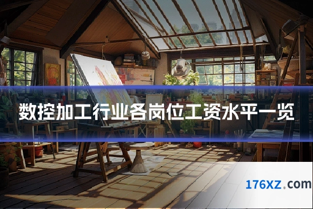 数控加工行业各岗位工资水平一览