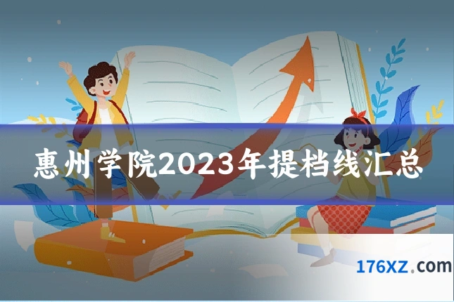 惠州学院2023年提档线汇总