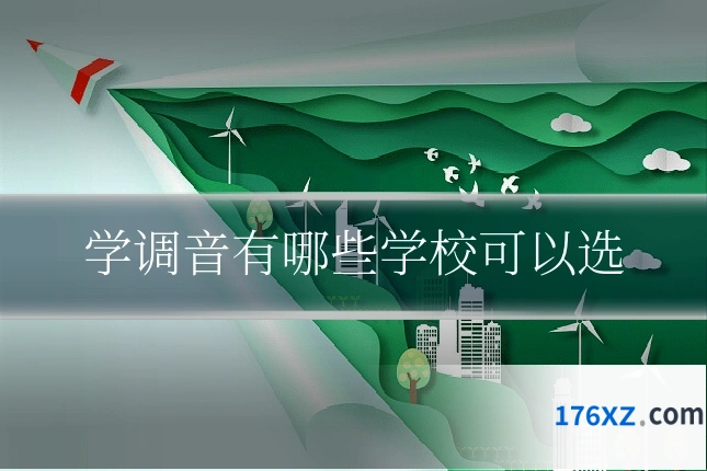 学调音有哪些学校可以选